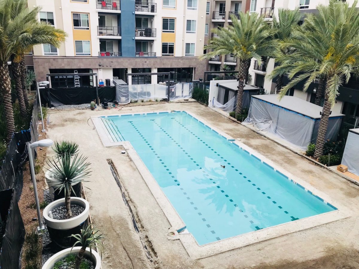 The Kelvin Apartments Irvine, CA Pool Deck Upgrades MARCA Construction